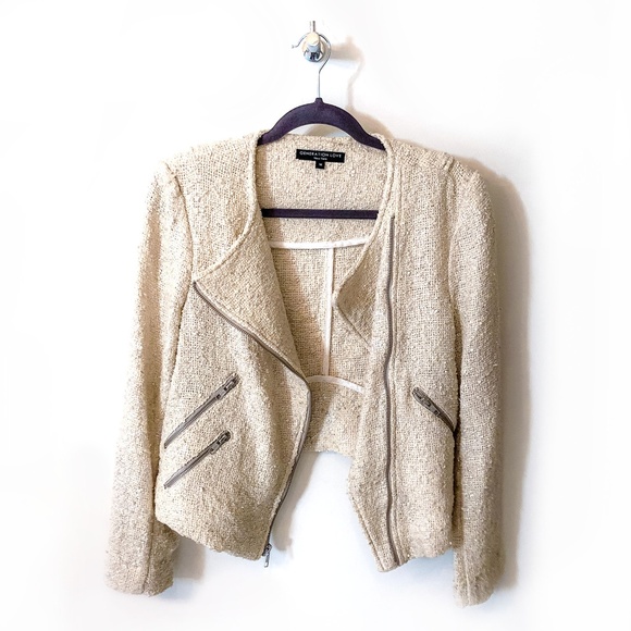 Creme Moto Blazer Generation Love - Picture 1 of 7